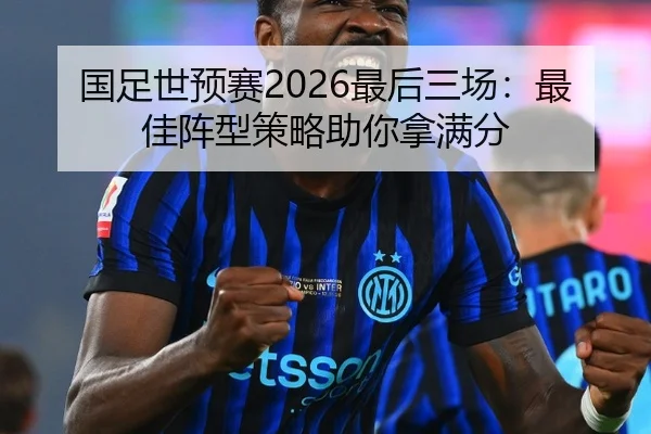 国足世预赛2026最后三场：最佳阵型策略助你拿满分